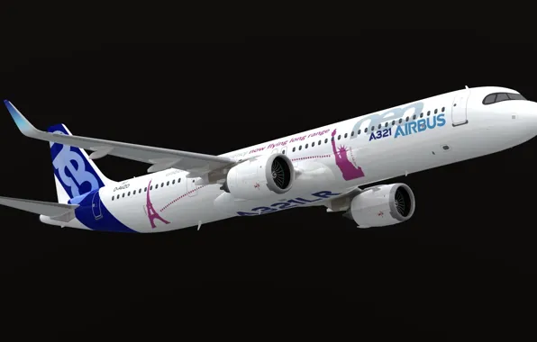 Picture model, Airbus, Blender3D, A321LR Neo