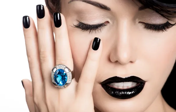 Picture model, ring, make up