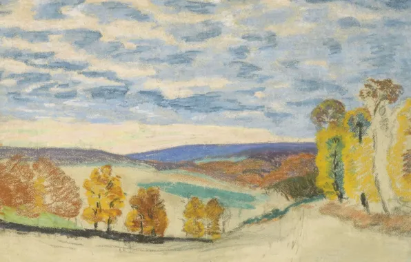 Picture autumn, picture, impressionism, Arman Hyomin, Armand Guilluamin, Landscape at Crozant