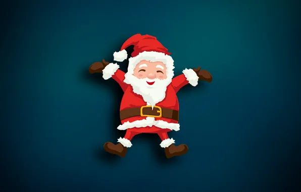 Picture Minimalism, Christmas, Costume, Background, New year, Santa, Holiday, Santa Claus, Klaus, Santa Claus, Grandpa, Santa …