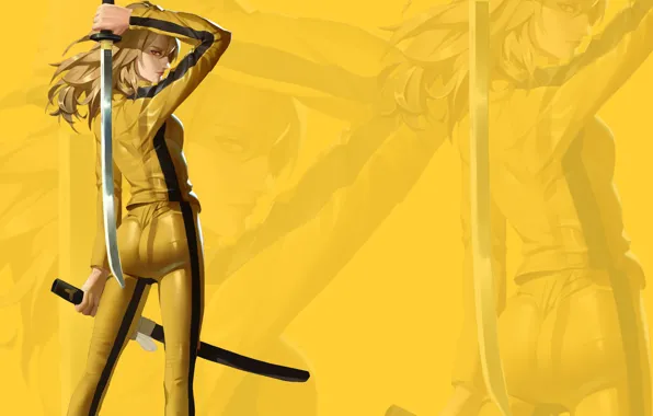 Picture ass, eyes, look, girl, sword, costume, girl, sword, ass, Kill Bill, eyes, look, costume, Uma …