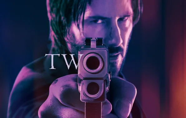 Picture cinema, gun, pistol, hitman, weapon, two, movie, assassin, film, Keanu Reeves, John Wick, John Wick …