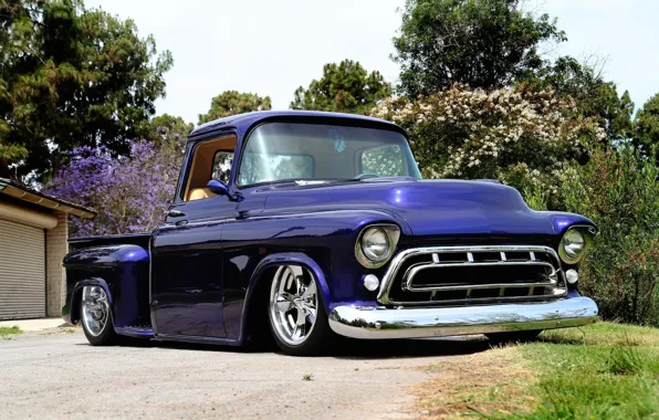 Picture Purple, 1957, Chevy 3100