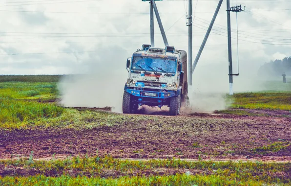 Picture The sky, Nature, Dust, Sport, Speed, Truck, Race, Master, Beauty, Russia, Beast, Kamaz, Rally, Rally, …