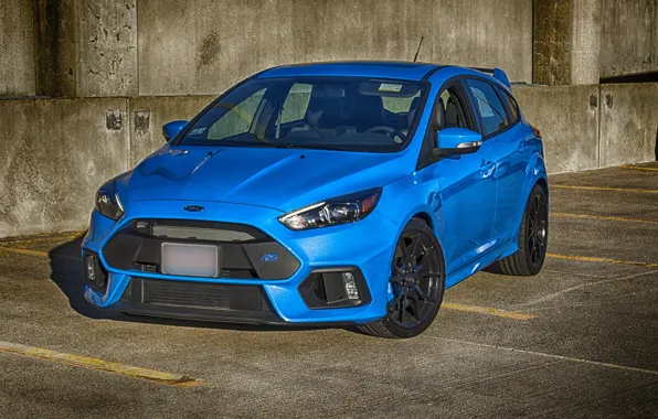 Picture ford, blue, parking, focus
