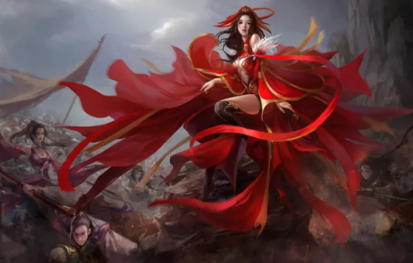 Picture girl, the game, fantasy, art, location, China Fantasy Battle, Great but Cheap Fantasy Battle