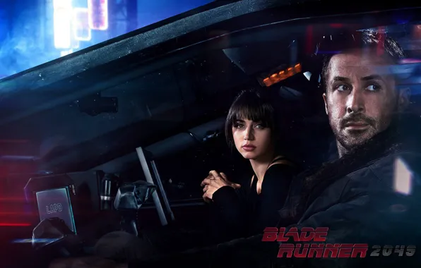 Picture auto, fiction, the film, Ryan Gosling, Ryan Gosling, Ana de Armas, Ana de Armas, Blade …