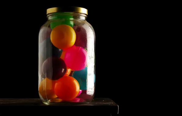 Picture macro, background, color, Jar of Balls