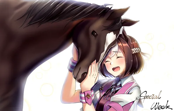 Picture horse, horse, girl, uma musume pretty derby