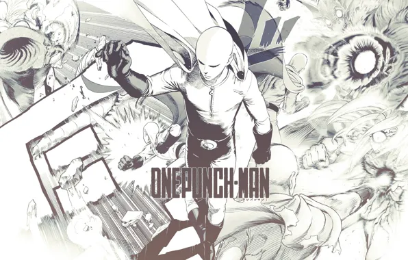 Picture anime, manga, One-Punch Man, Saitama