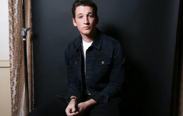 Picture portrait, actor, shirt, photoshoot, Miles Teller, Miles Teller, Bleed for This, Rich Fury