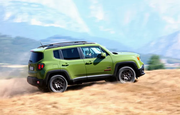 Picture Car, Jeep, Anniversary, 2016, Renegade, Green, Worldwide, 75th