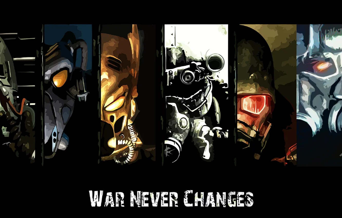 Photo wallpaper Fallout, Fallout 3, Fallout: New Vegas, Fallout 4, war never changes, Fallout 2