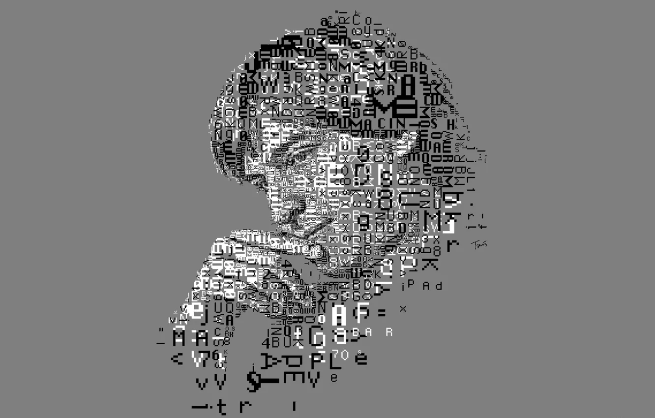 Wallpaper face, collage, Apple, vector, Steve Jobs, Steve Jobs images for  desktop, section разное - download