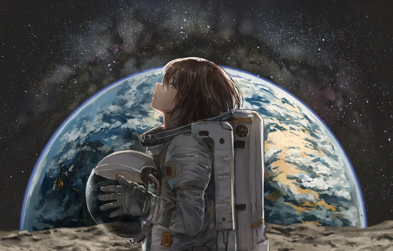 Wallpaper space, anime, the suit