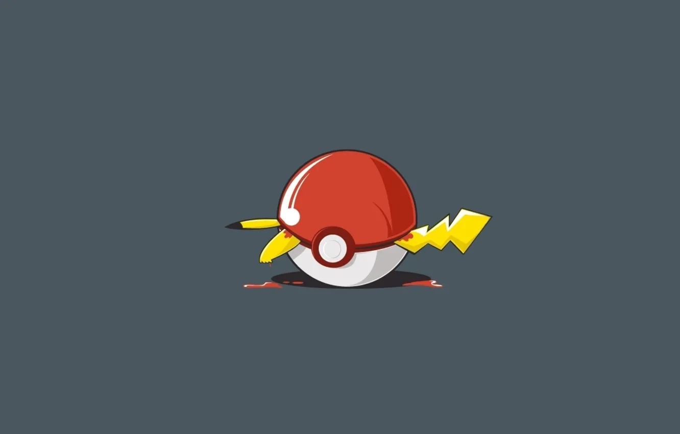 Wallpaper death, Pokemon, pokeball, Pikachu, pokebola images for desktop,  section минимализм - download