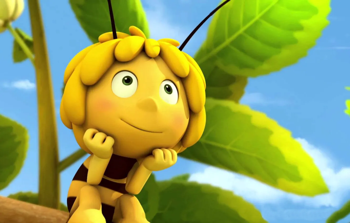 Wallpaper sky, leaf, animated film, konoha, bee, animated movie, Maya the  Bee, Maya the Bee Movie images for desktop, section фильмы - download