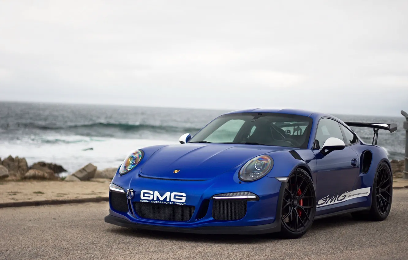 Photo wallpaper 911, Porsche, Blue, GT3RS