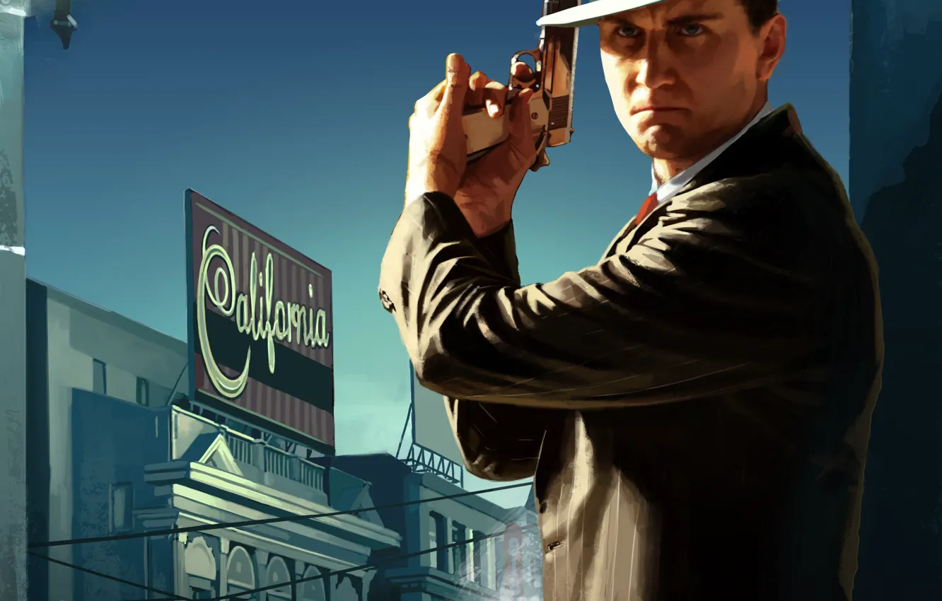 Photo wallpaper Game, L. A. Noire, Rockstar Games