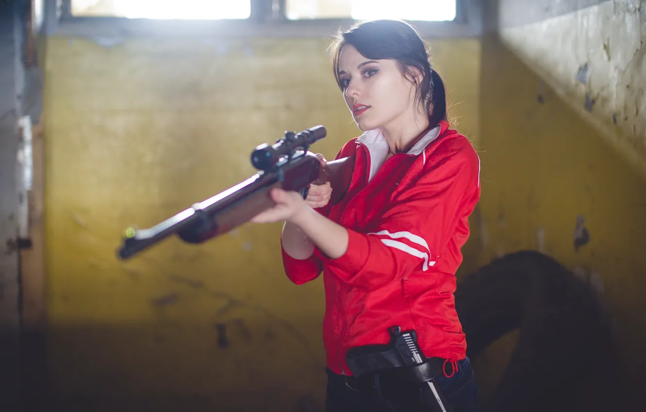 Wallpaper Girl Weapons Apocalypse The Game Zombies Zombie Game Rifle Zoey Cosplay Cosplay Left 4 Dead L4d Cosplay Costume Zombie Apocalypse Zoi Images For Desktop Section Igry Download