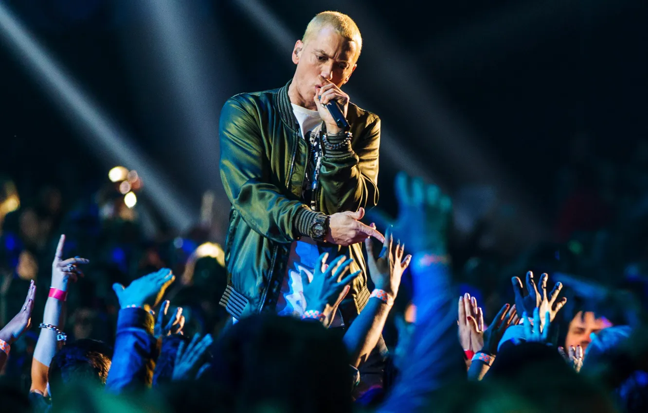 Wallpaper Eminem, hip hop, fans