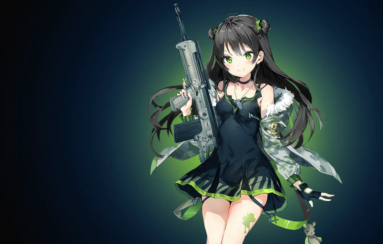 Photo wallpaper gun, game, weapon, anime, rifle, bishojo, Girl Frontline