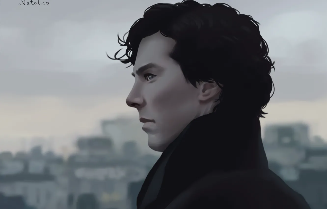 Wallpaper Benedict Cumberbatch, Sherlock, Sherlock Holmes, by natalico  images for desktop, section фильмы - download