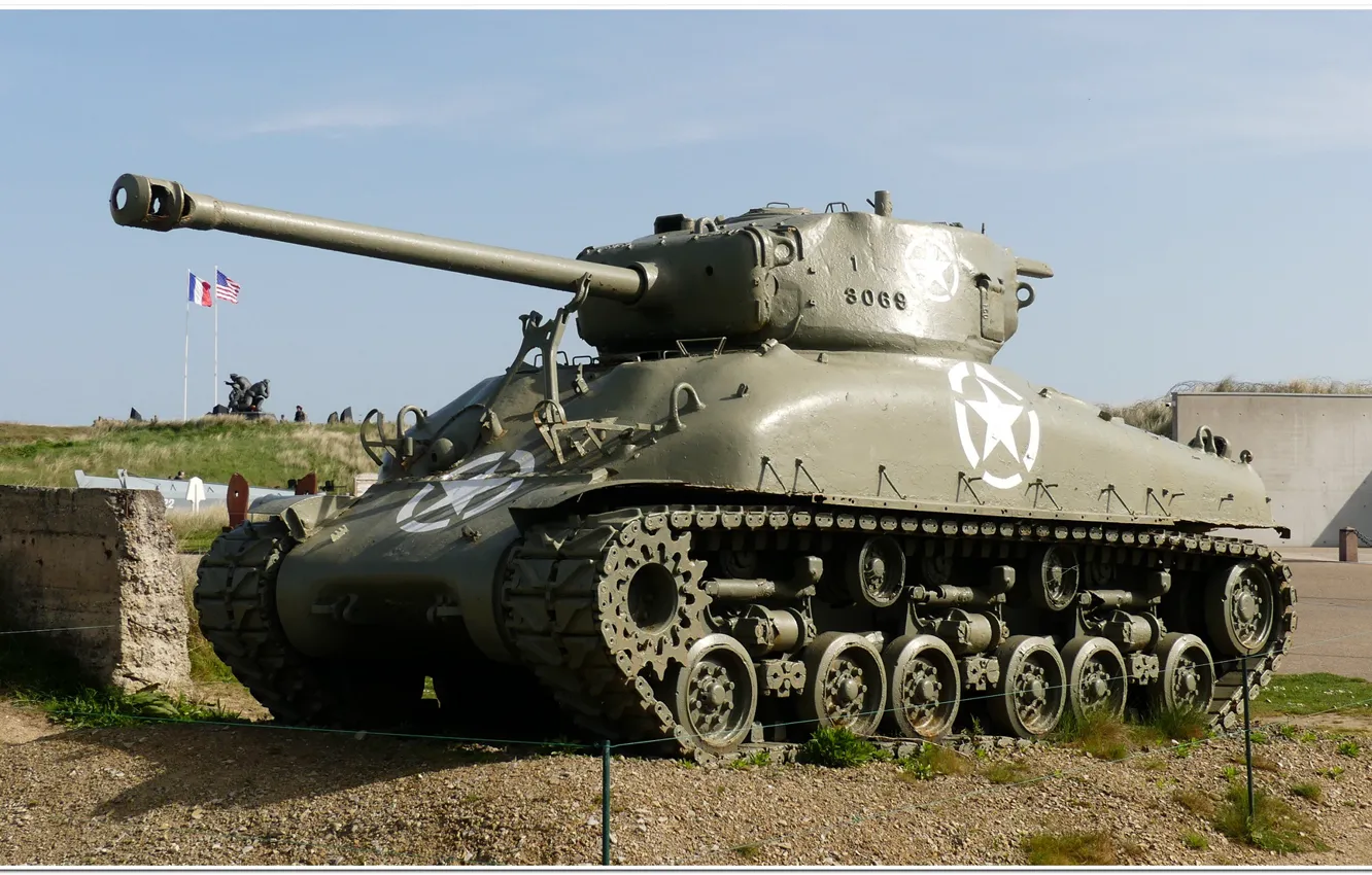 Photo wallpaper ww2, sherman tank, normandie, ww2 tank
