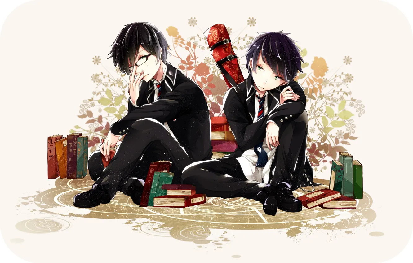 Wallpaper anime, art, two, brothers, boys, Ao no Exorcist images for  desktop, section прочее - download
