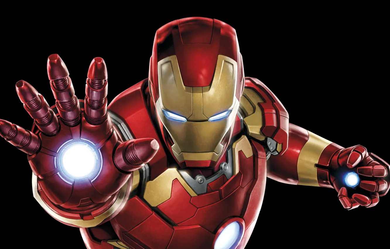 Wallpaper costume, black background, Iron Man, comic, MARVEL, Iron Man  images for desktop, section фильмы - download