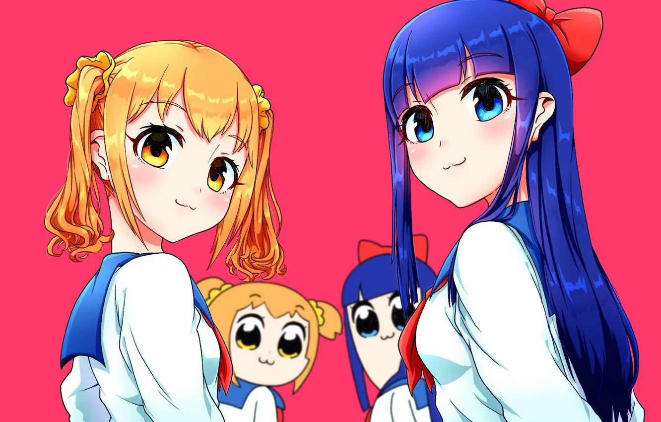 Wallpaper Girls Anime Art Pop Team Epic Images For Desktop