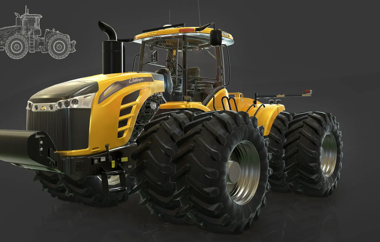Photo wallpaper tractor, Farming Simulator 17, mt9700