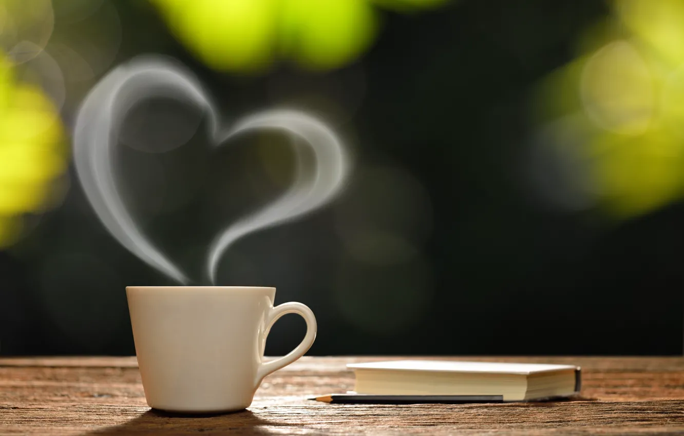 Wallpaper coffee, morning, Cup, love, hot, heart, romantic, coffee cup