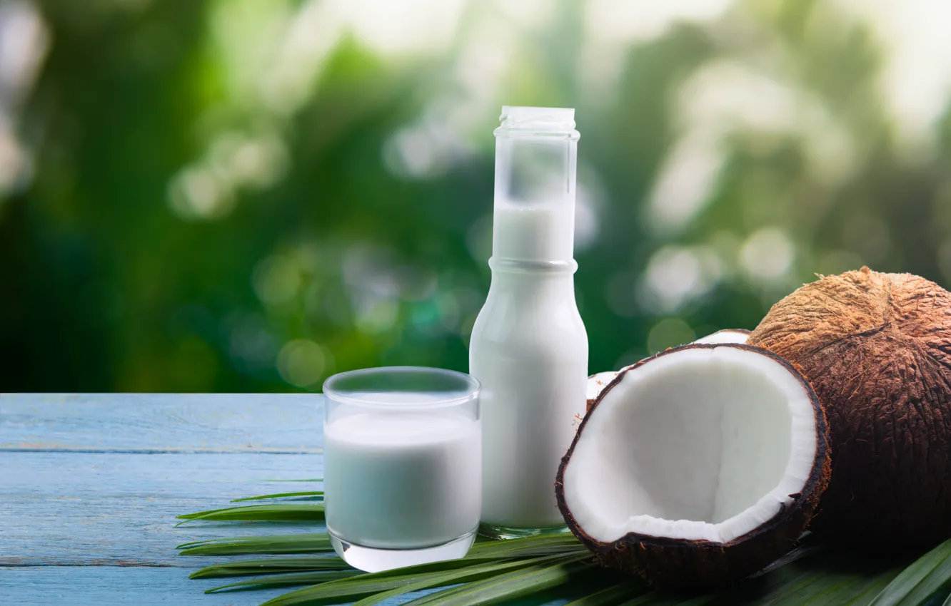 Wallpaper coconut, milk, milk, coconut, coconut milk, coconut milk images  for desktop, section еда - download