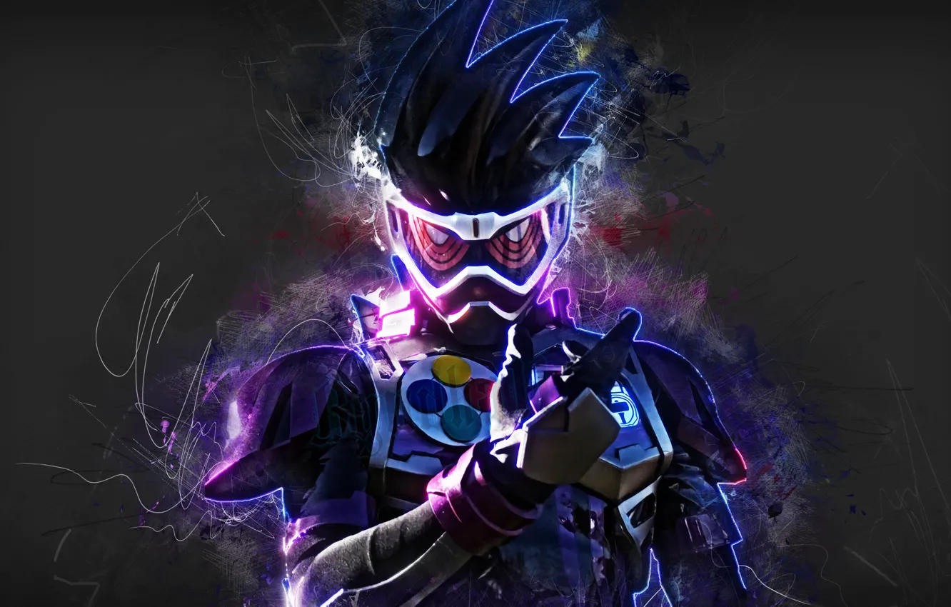 Photo wallpaper background, colors, mask, man, hair, suit, Kamen Rider