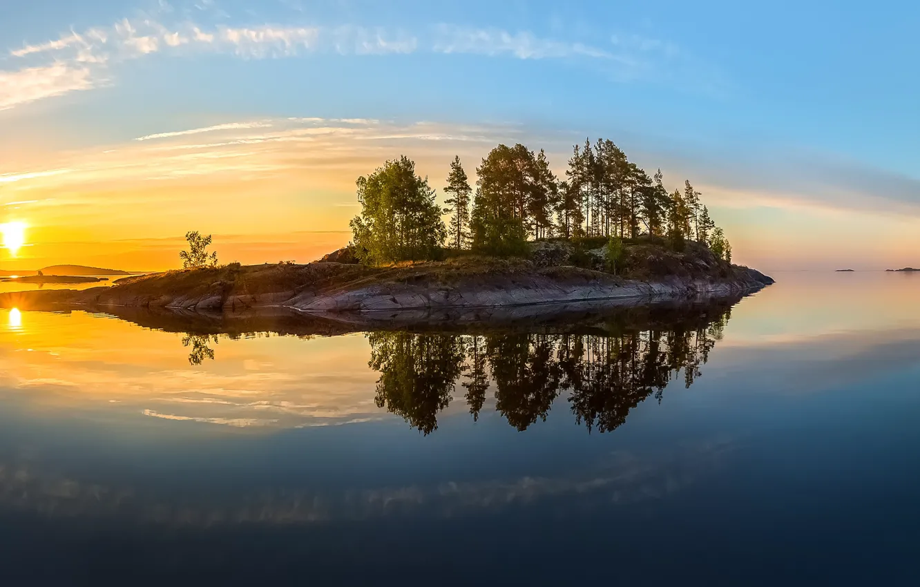 Wallpaper Clouds Dawn Dawn Lake Ladoga Karelia Images For Images, Photos, Reviews