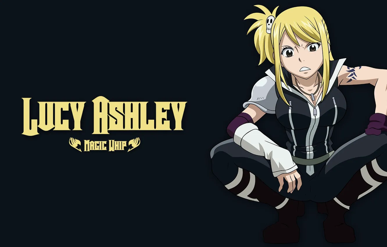 Photo wallpaper game, anime, Lucy, asian, manga, japanese, Fairy Tail, oriental, asiatic, powerful, strong, sugoi