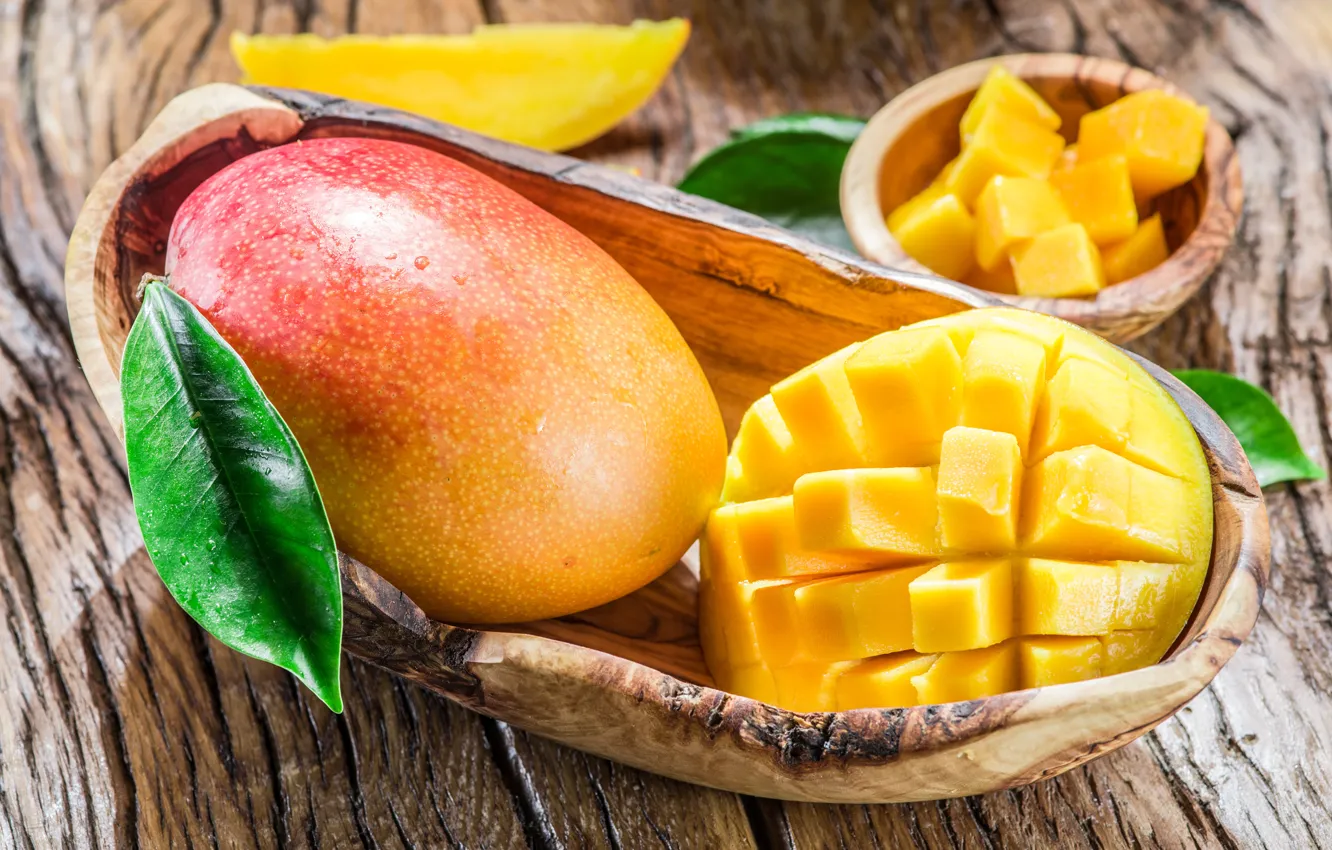 Photo wallpaper Board, fruit, mango, Fruit