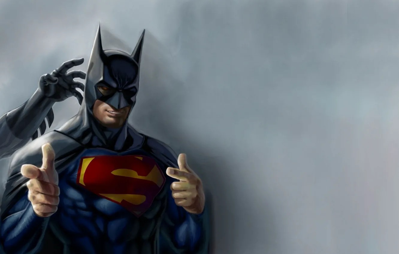 Wallpaper Hero, Batman, Superman, Funny, Humor images for desktop, section  ситуации - download