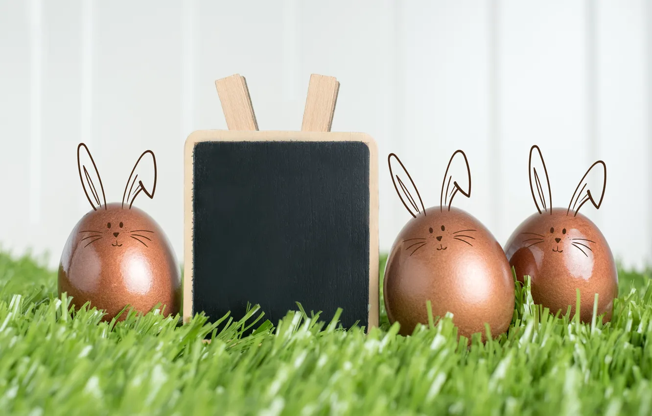 Photo wallpaper eggs, spring, Easter, weed, Holiday