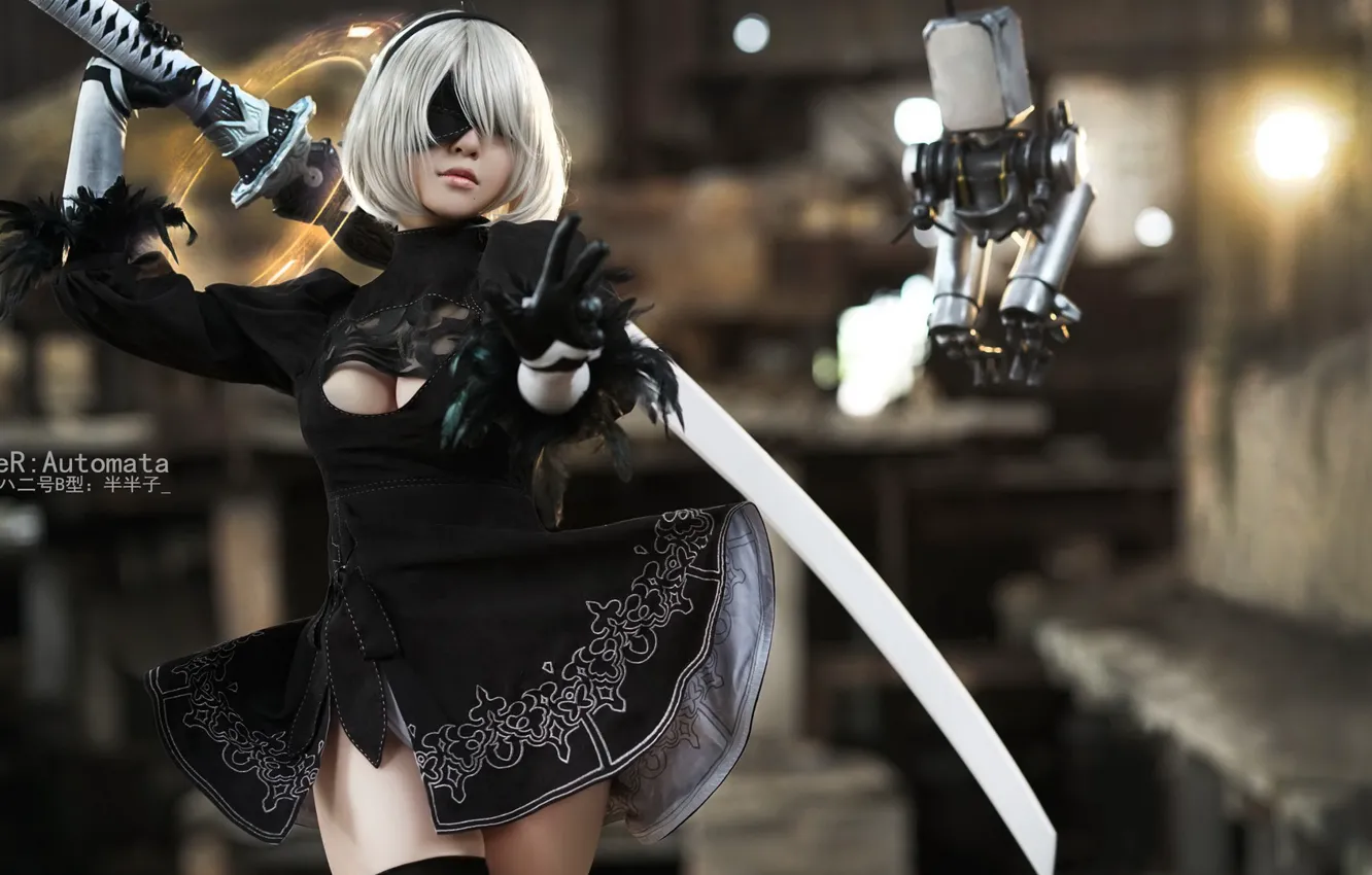 Wallpaper Cosplay Nier Automata 2b No 2 Yorha Images For Desktop Section Igry Download