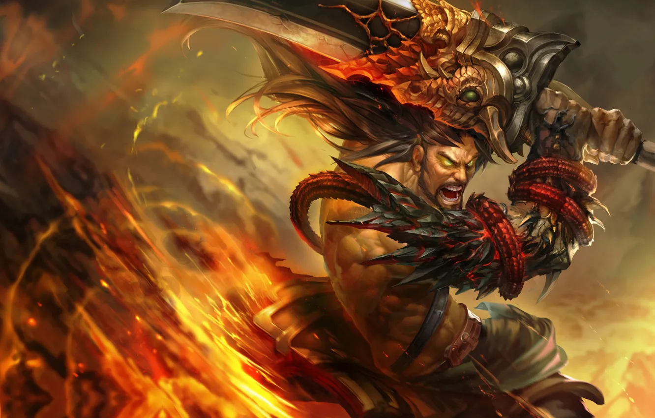 Photo wallpaper champion, art. the game, robin-ruan, league of legends Tryndamere