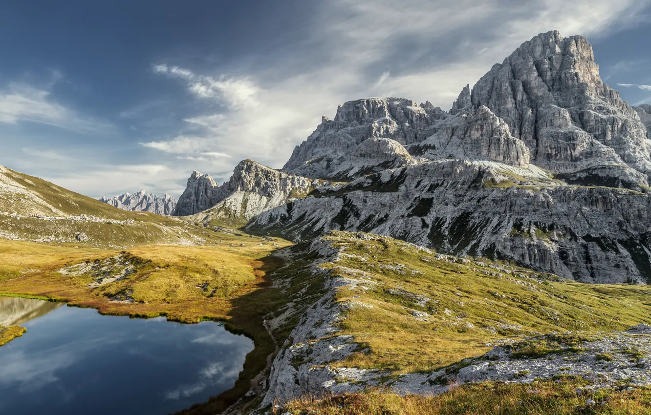 Wallpaper mountains, nature, lake, rocks, gorge, OS X El Capitan images for  desktop, section пейзажи - download