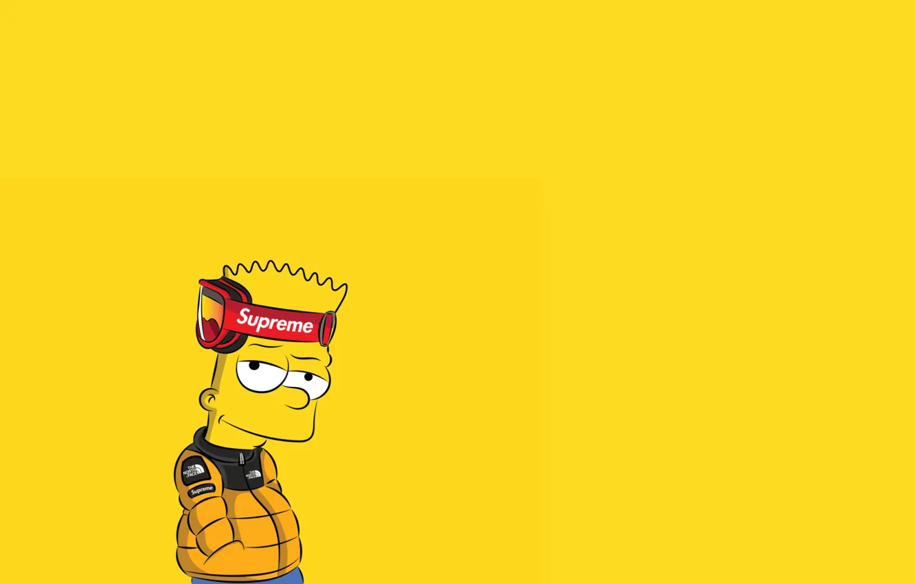 Photo wallpaper The simpsons, Figure, Background, Simpsons, Bart, Art, Cartoon, The Simpsons, Character, Supreme, Bart, The animated …