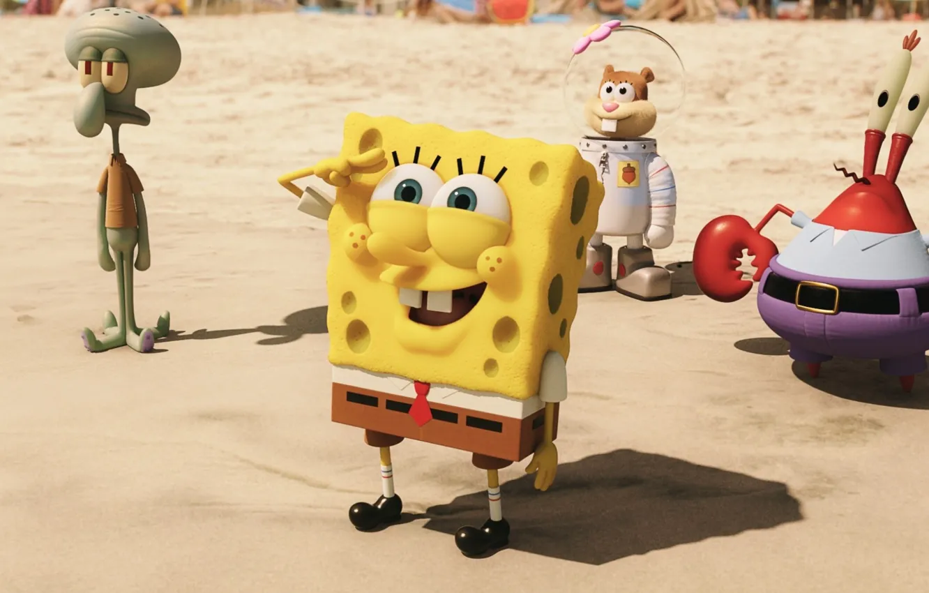 Wallpaper sand, animated film, SpongeBob SquarePants, animated movie, suna,  Spongebob, The SpongeBob Movie: Sponge Out Of Water, The SpongeBob images  for desktop, section фильмы - download