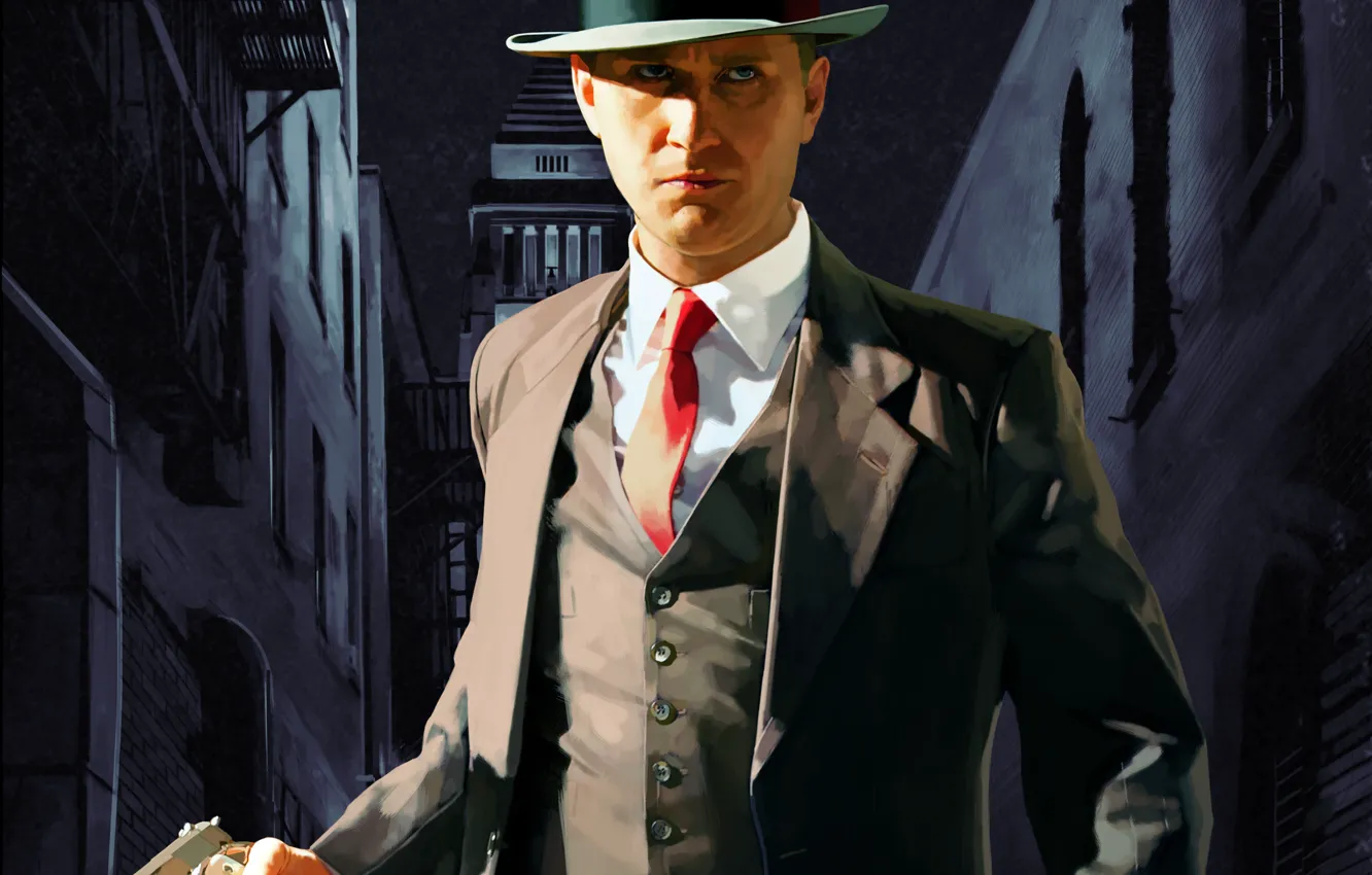 Photo wallpaper Game, L. A. Noire, Rockstar Games, Thevideogamegallery.com