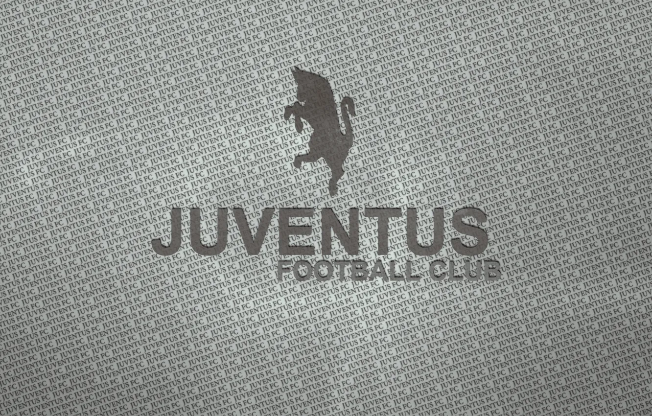 Photo wallpaper letters, grey, silver, logo, juventus_football_club