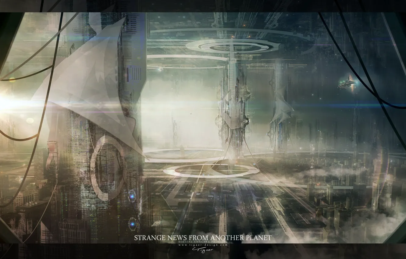 Wallpaper The City Facilities Tower Strange News From Another Planet Images For Desktop Section Fantastika Download