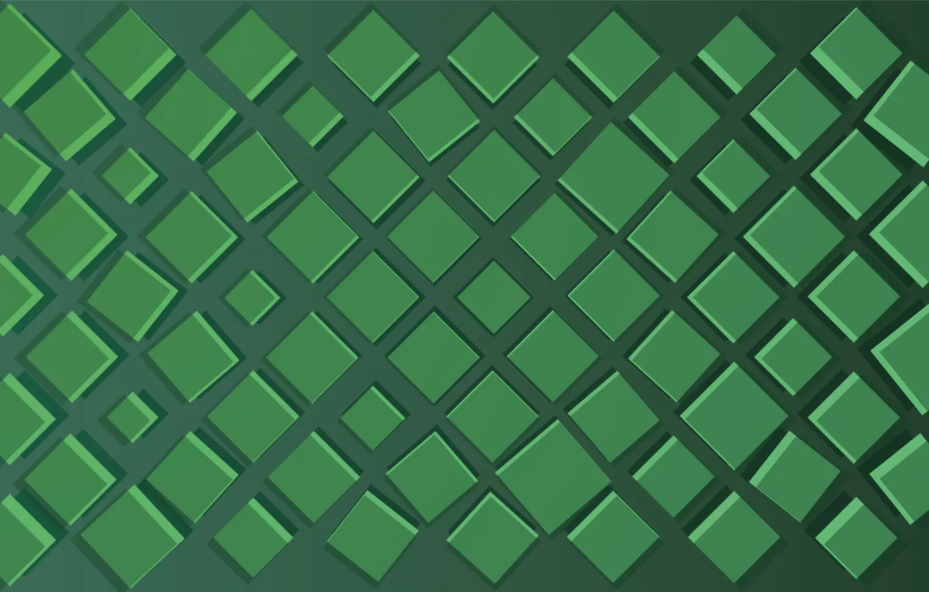 Wallpaper green, square, background, shades images for desktop, section  абстракции - download