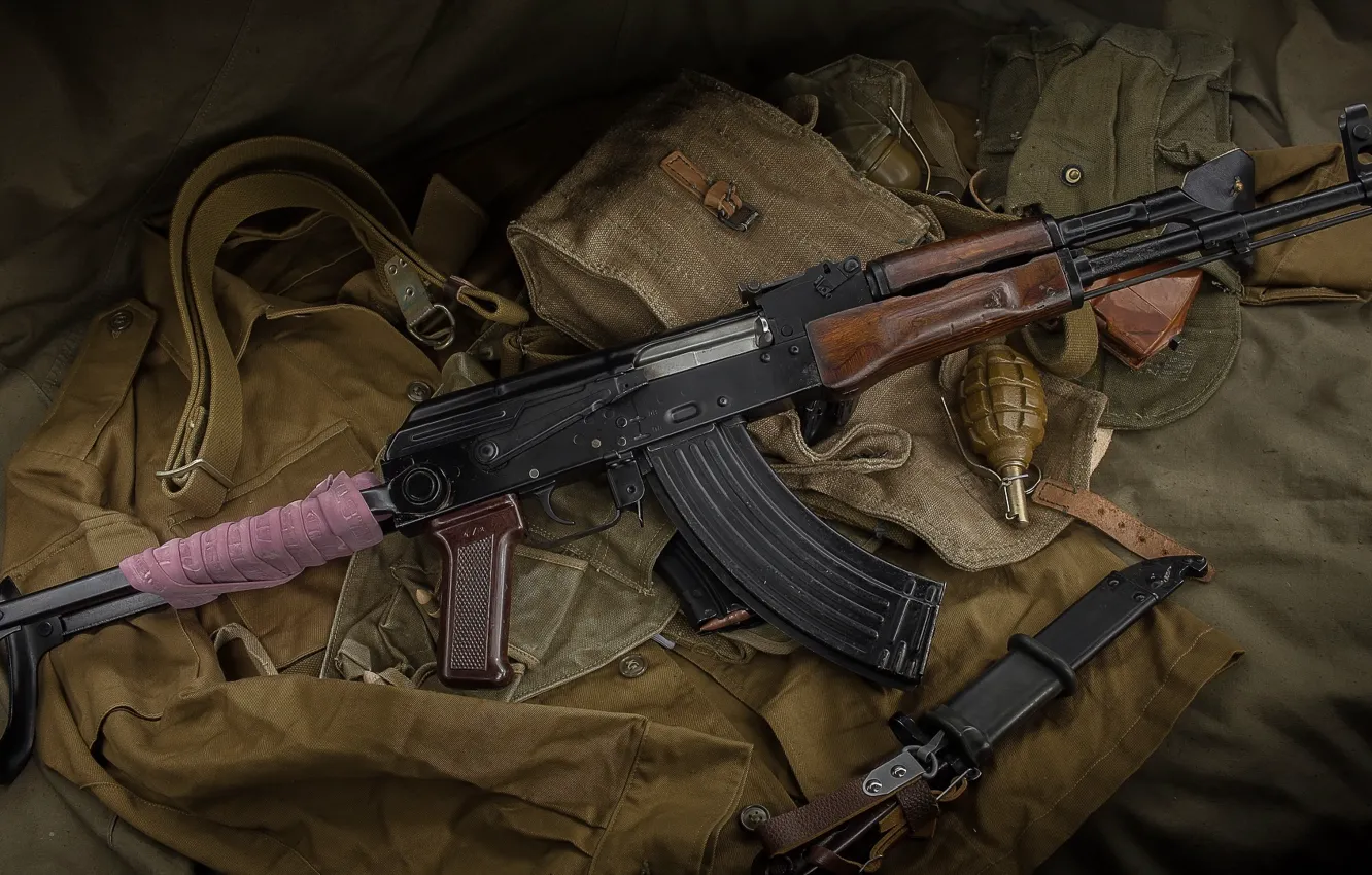 Photo wallpaper weapons, machine, weapon, AKM, assault Rifle